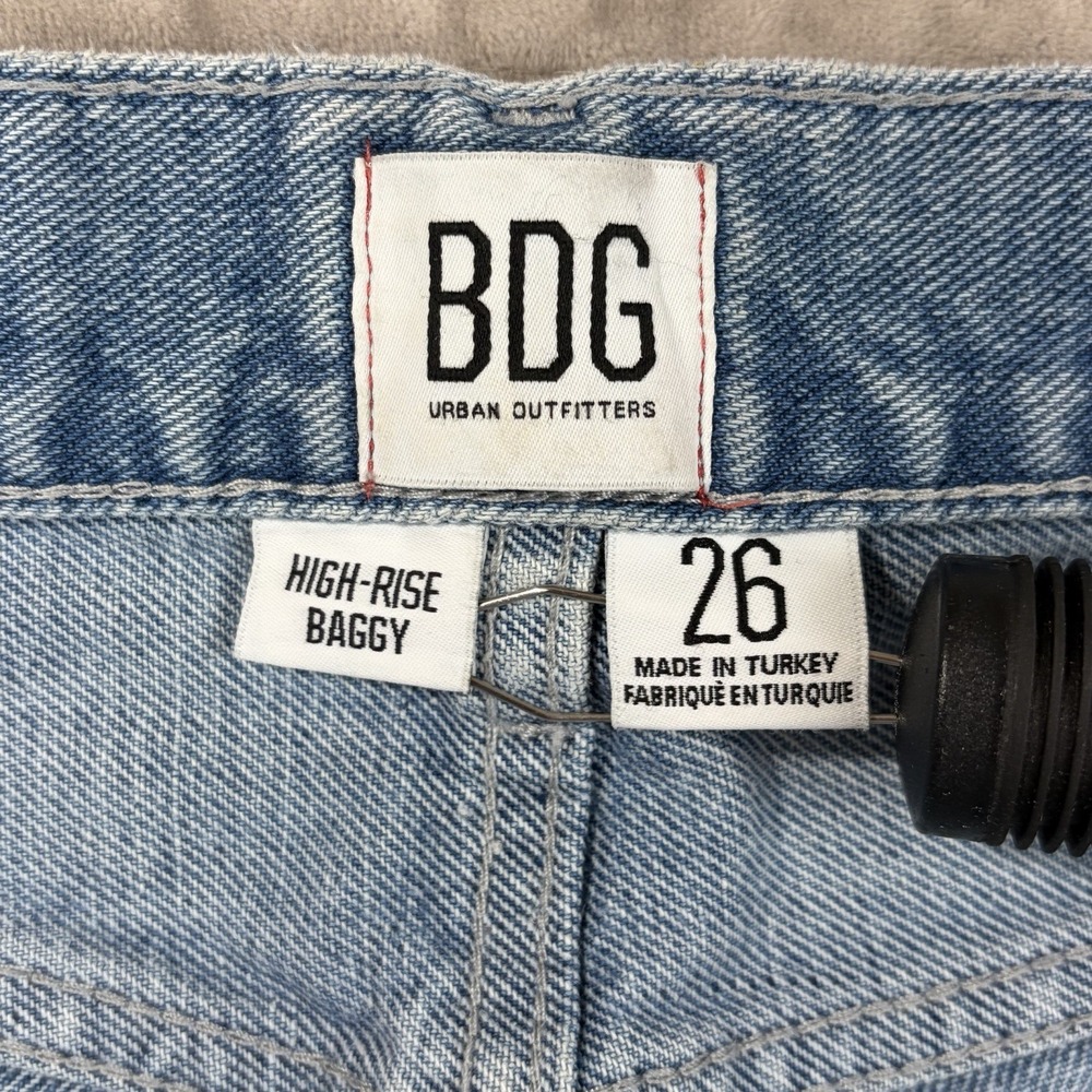 BDG Urban Outfitters Blue High Rise Baggy Women's Jeans Size‎ 26 - Picture 6 of 10